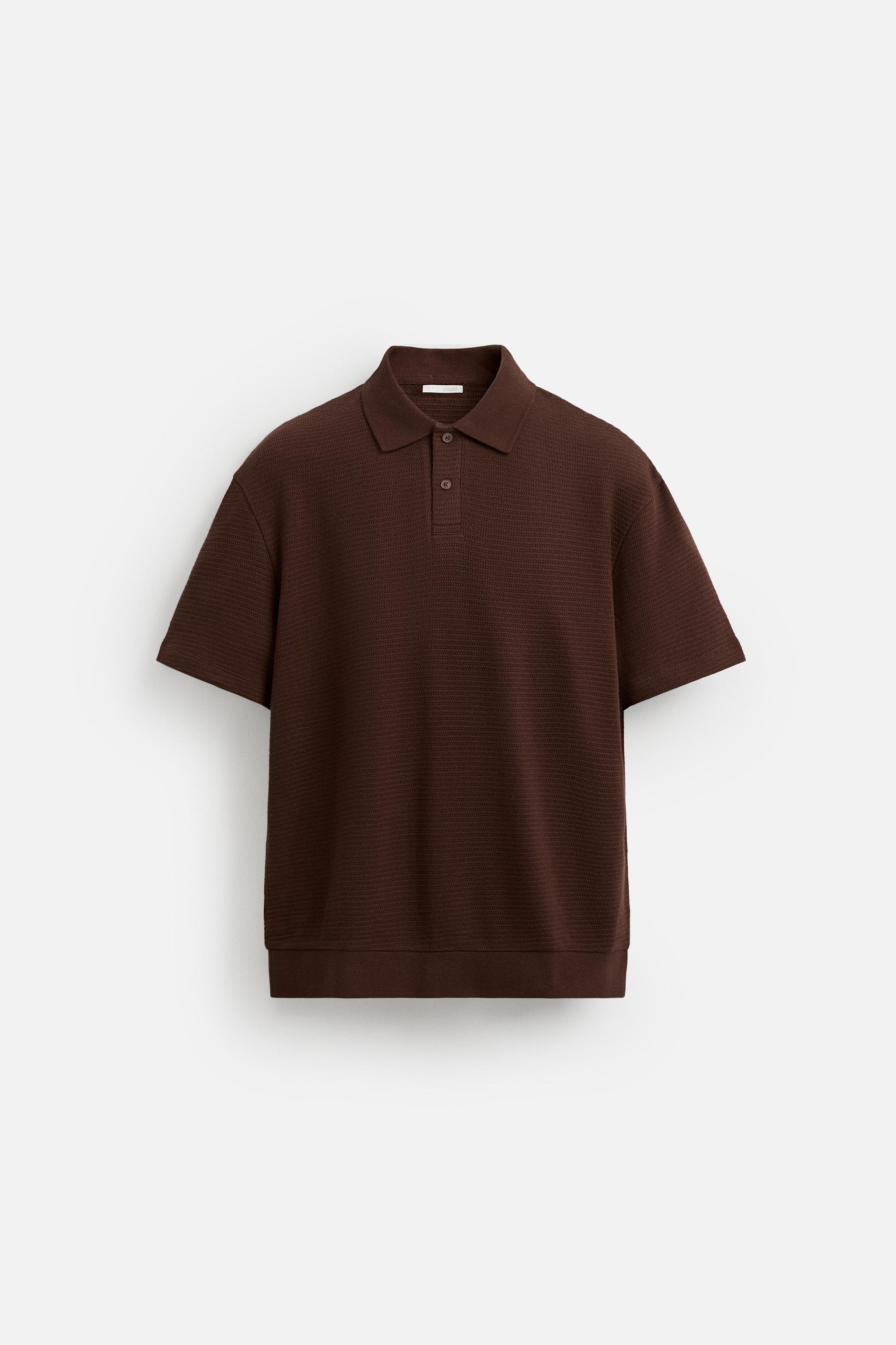 JACQUARD TEXTURED POLO SHIRT